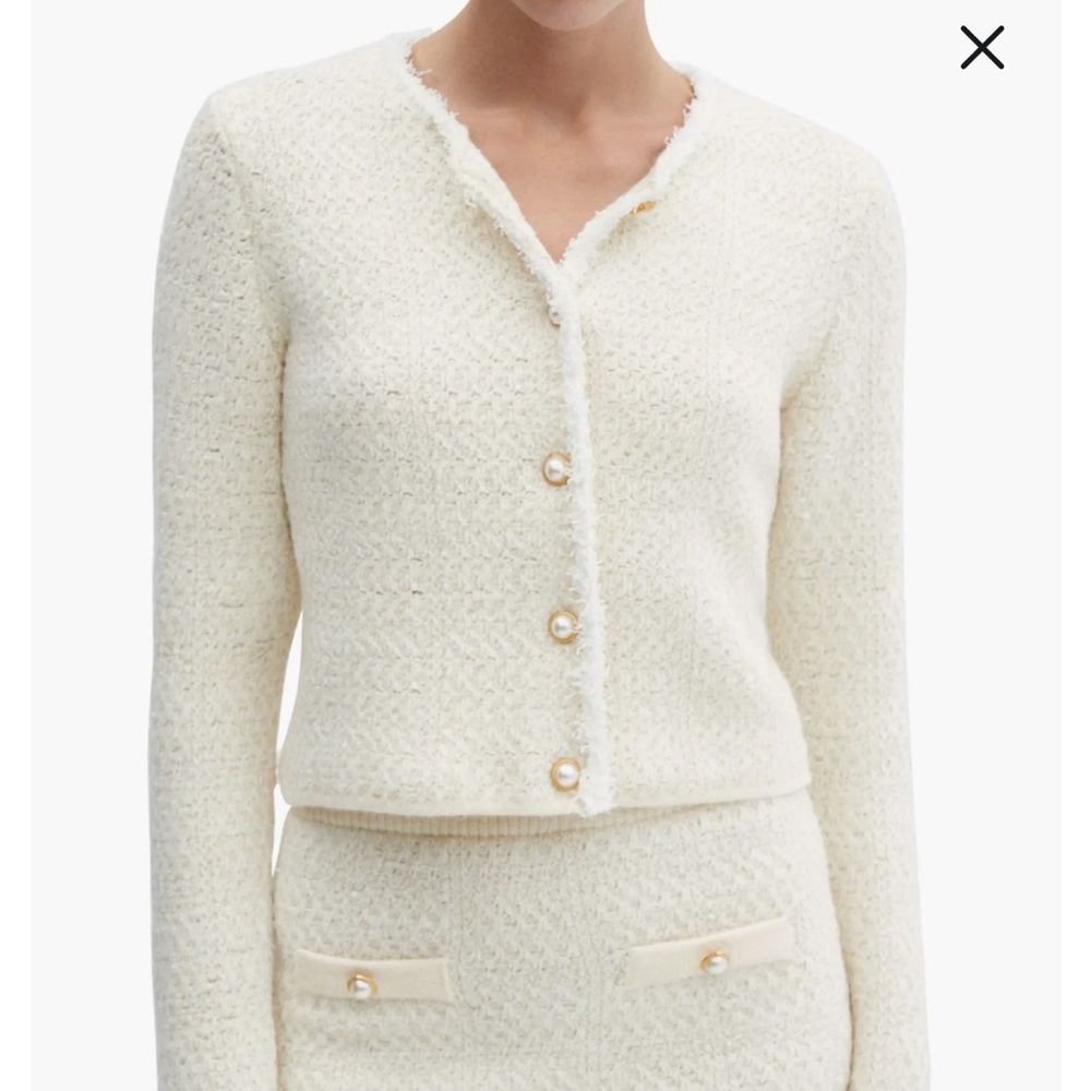 Mango Boucle Cardigan